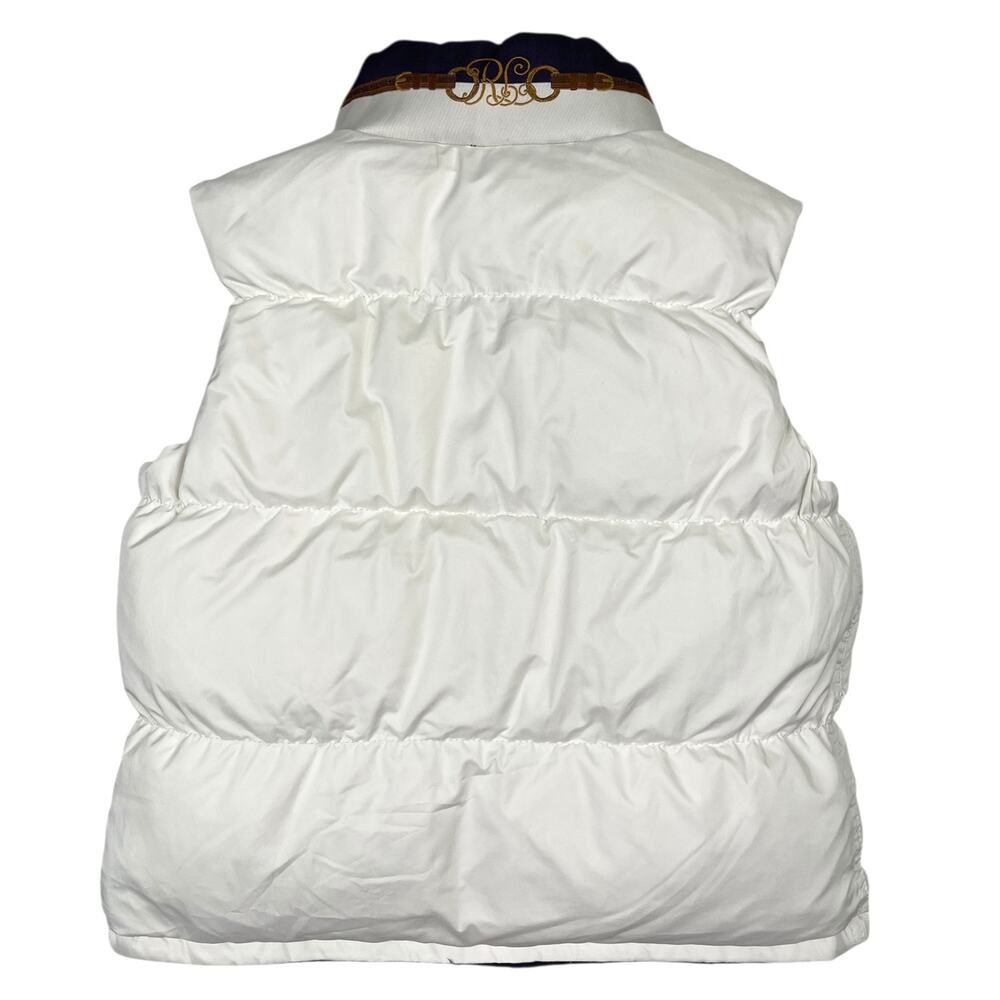 Ralph Lauren County Riders Jockey Vest Pony Reversible Down Vest Girl’s Medium - Picture 10 of 15